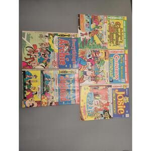 5 Archie Giant Comics 1973-'75, inc Sabrina Teenage Witch, Josie & the PussyCats